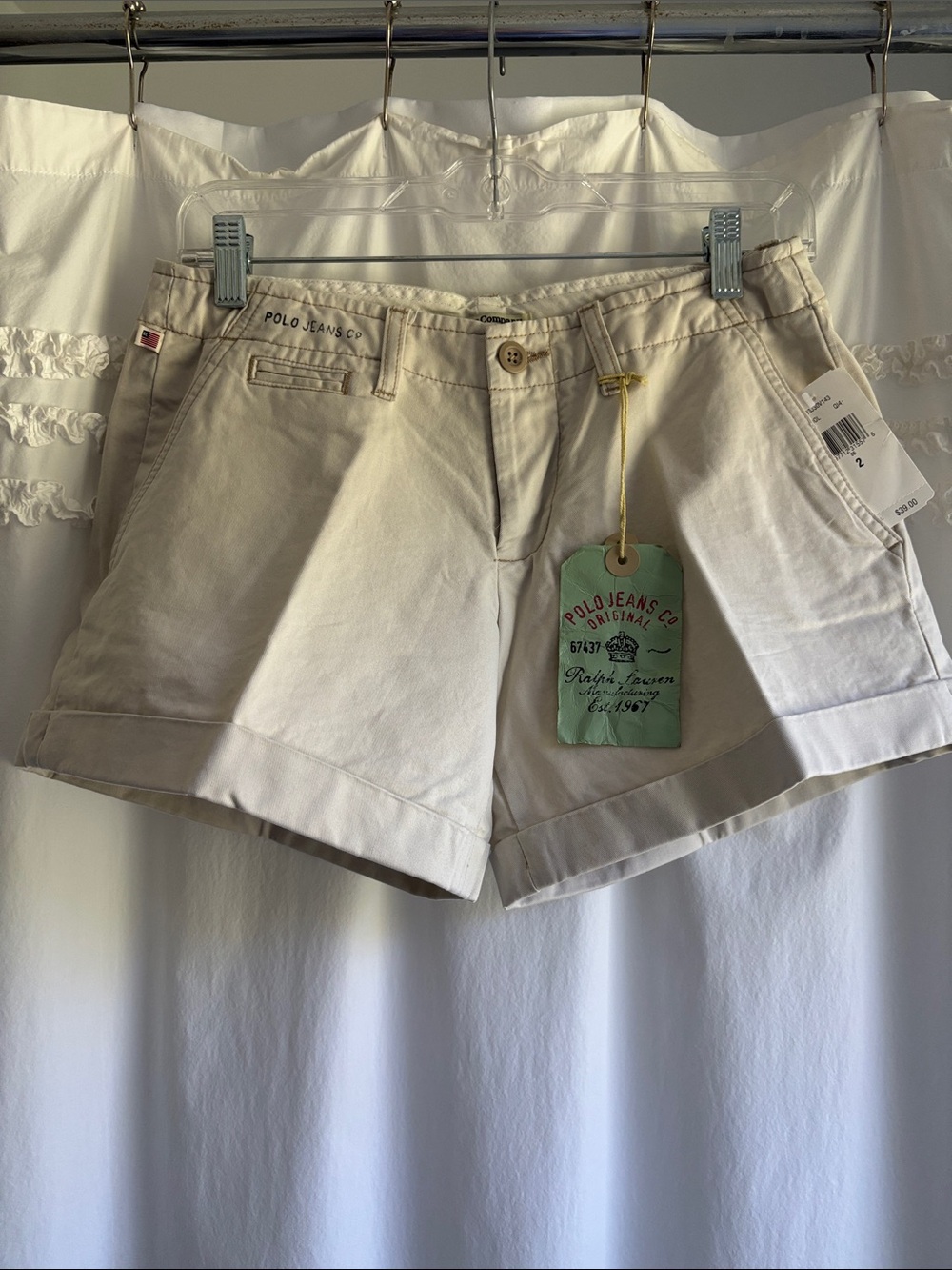 Women's Cream Chino Shorts